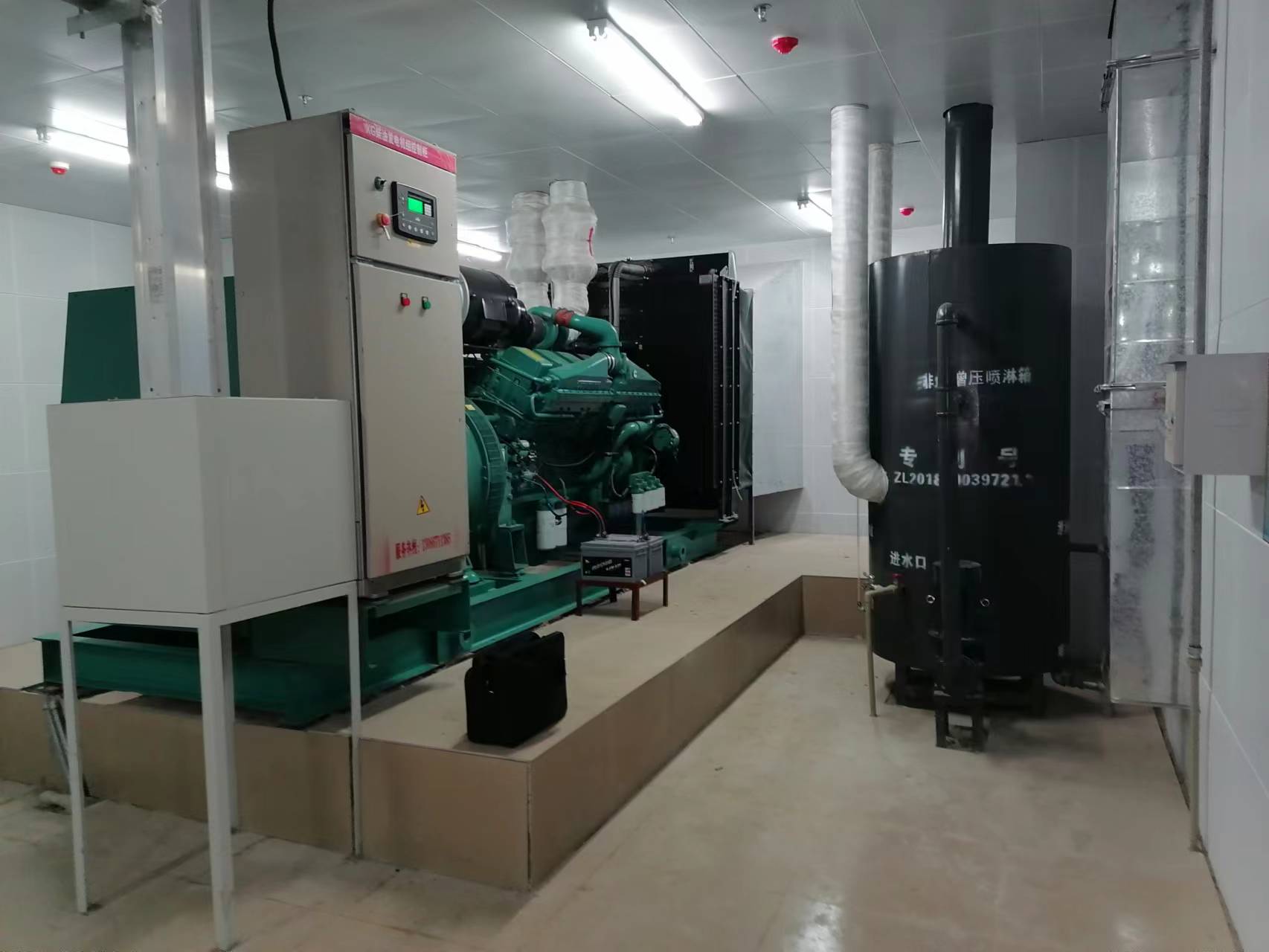 柴油發電機房通風系統之不同的通風狀態的通風設計